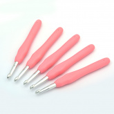 Крючок алюминиевый для вязания Maxwell Colors с резиновой ручкой 7мм Maxwell TB.AL-REZ14
