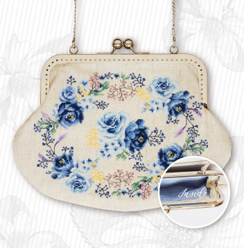 Сумка Синие розы Luca-s Bag022, цена 2 996 руб. - интернет-магазин Мадам Брошкина
