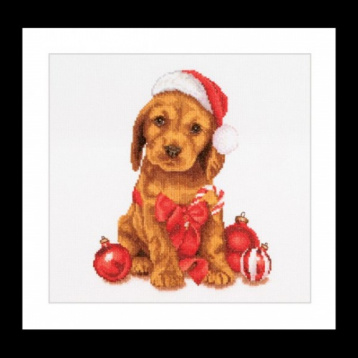 Рождественский щенок Thea Gouverneur 730A, цена 1 275 руб. - интернет-магазин Мадам Брошкина