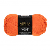 Пряжа Альпина Cotton Pallete цв.12 оранжевый Alpina 92603475354