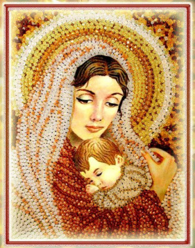 Дева Мария Образа в каменьях 5521, цена 7 856 руб. - интернет-магазин Мадам Брошкина
