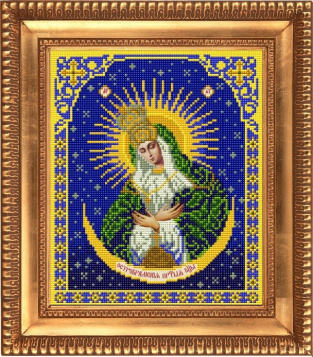 Пресвятая Богородица Остробрамская Благовест И-4008, цена 183 руб. - интернет-магазин Мадам Брошкина