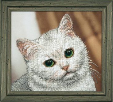 Белый котик Чаривна Мить Б-737, цена 1 186 руб. - интернет-магазин Мадам Брошкина