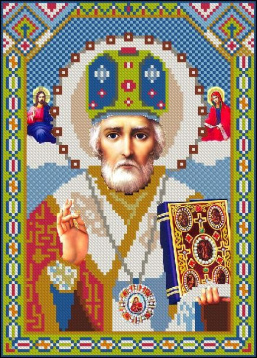 Икона Святого Николая Алмазное хобби Ah3147, цена 1 066 руб. - интернет-магазин Мадам Брошкина