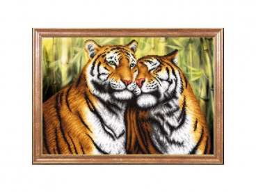 Пара тигров Магия канвы КС110, цена 496 руб. - интернет-магазин Мадам Брошкина