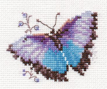 Яркие бабочки. Голубая Алиса 0-149, цена 195 руб. - интернет-магазин Мадам Брошкина