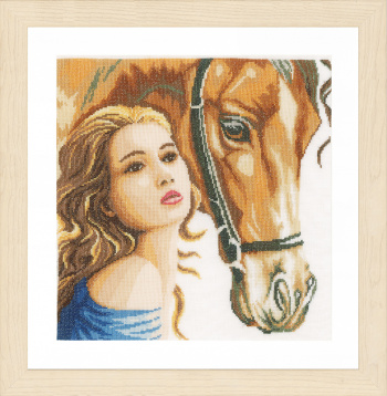 Woman and horse   Lanarte PN-0158324, цена 3 728 руб. - интернет-магазин Мадам Брошкина