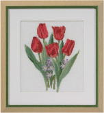 Красные тюльпаны Permin 70-2301