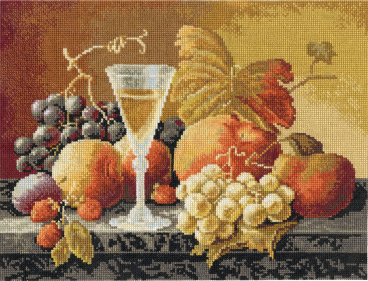 Натюрморт с вином и фруктами Panna Н-1234, цена 1 228 руб. - интернет-магазин Мадам Брошкина
