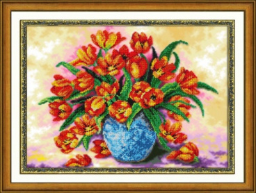 Тюльпаны Паутинка Б1218, цена 1 974 руб. - интернет-магазин Мадам Брошкина