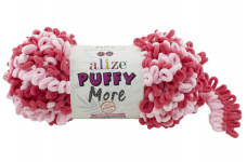 Пряжа Ализе Puffy More цв.6274 розовый Alize PUFFY.MORE.6274