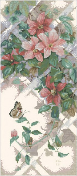 Бабочка и клематис Dimensions 13686, цена 2 633 руб. - интернет-магазин Мадам Брошкина