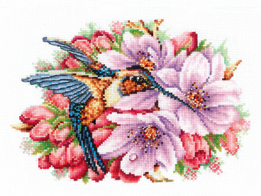 Колибри в цветах Сделай своими руками К-44, цена 519 руб. - интернет-магазин Мадам Брошкина