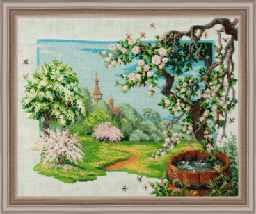 Весенний сад Золотые Ручки П-017, цена 4 867 руб. - интернет-магазин Мадам Брошкина