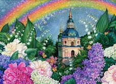 В цветах радуги Алмазная живопись АЖ.1201