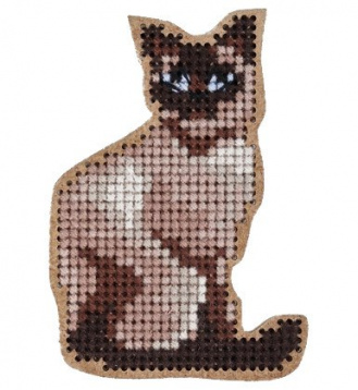 Сиамская кошка  Дивная вишня ВВ-01, цена 545 руб. - интернет-магазин Мадам Брошкина